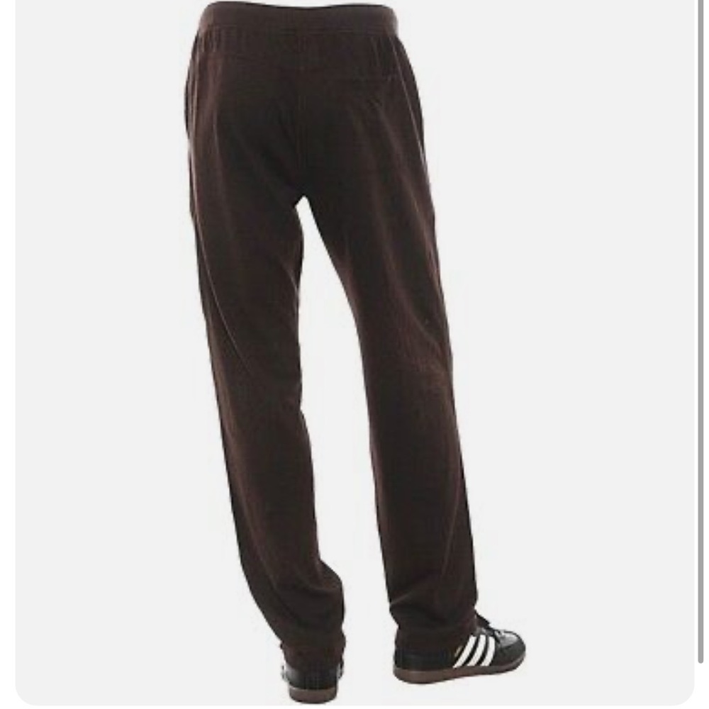 NEW $140 Mens Velvet Achilles Alain Fleece Sweatpants in Caviar Brown